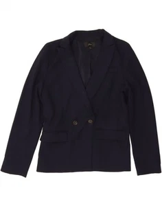 J. CREW Womens Double Breasted Blazer Jacket US 8 Medium Navy Blue RX10 - Picture 1 of 3