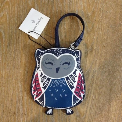 Vera Bradley Equipaje Caprichoso Etiqueta Cielo Nocturno Búho "Raro" Nuevo Con Etiquetas Foto 1 de 4