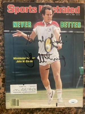 John McEnroe signed Sports Illustrated JSA - Image 1 of 4