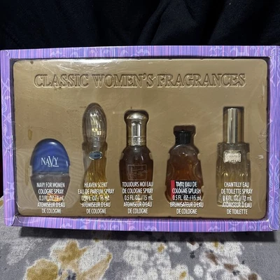 Fragancias clásicas de mujer de Dana miniatura - 5 piezas nuevas en caja 0,5 fl oz Foto 1 de 2