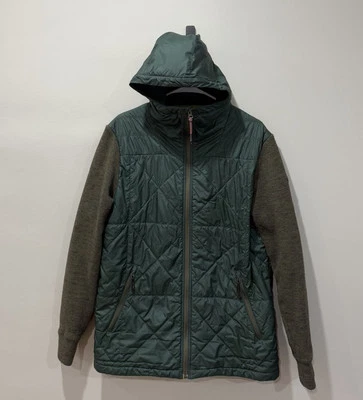 Chaqueta Skagit The North Face Para Hombre Gris/Verde Con Capucha Talla Mediana Foto 1 de 4