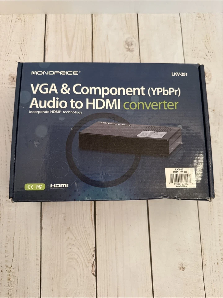 Monoprice VGA & Component (YPbPR) Audio to HDMI Converter LKV-351 NOB CHARITY - Bild 1 von 4