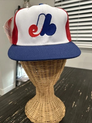 Montreal Expos New Era 帽子 Pro 型号 适合 6 3/4 复古钻石收藏 男孩 — 第 1/4 张图片