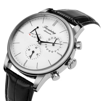 FORSINING Relojes para Hombre Reloj Mecánico Automático Cuerda Automática Correa de Cuero Foto 1 de 4
