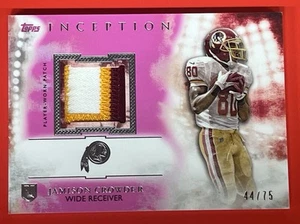 Parche de novato Topps Inception 2015 magenta/75 Jamison Crowder #RP-JC parche radiocontrol - Imagen 1 de 2