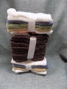 24 Washcloths 100% Cotton Multicolored BedBath&Beyond & Sunbeam 12x12 NWT - Picture 1 of 8