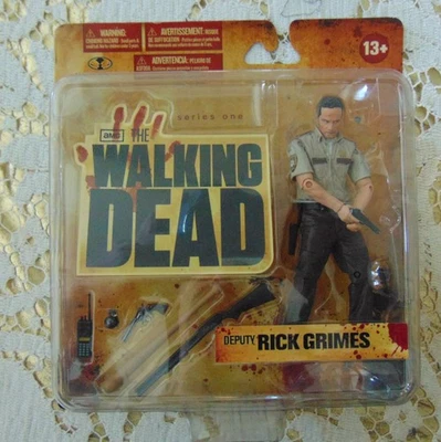3 McFarlane Toys  Walking Dead Series One Deputy Rick Grimes, Walker,Biter 2011 - Image 1 of 4