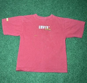 90s Red Tab Levi’s T-shirt rare vintage kids your size 7X pants jeans denim - Picture 1 of 7