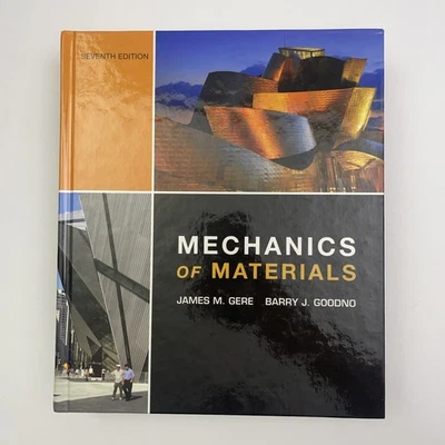 Mechanics of Materials by Gere & Goodno - 2009 7th Edition Hardcover Textbook - Image 1 of 4