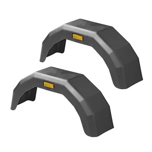 2xAPT Kotflügel Kunststoff 13 Zoll Kunststoff Schutzblech für Anhänger universal - Bild 1 von 5