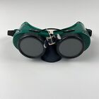 VTG Morsafe Goggles Safety Glasses Old Rockabilly Welding Steampunk NOS 707HXP