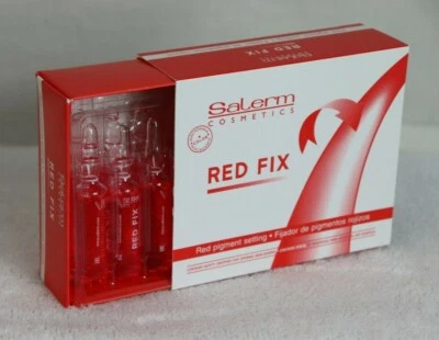 Ajuste de pigmento rojo Salerm Cosmetics Red Fix 12 frascos de 0,17 fl. oz. Foto 1 de 4