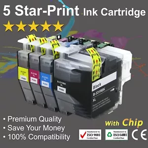 4x LC 3319XL Ink Cartridges for Brother MFC J5330DW J5730DW J6530DW J6930DW - Picture 1 of 1