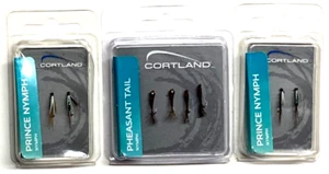 Courtland 2 PACKS Prince Nymph Green Foil 2ct and 1 PACK Pheasant Tail Nymph 4ct - Picture 1 of 22