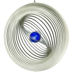 CIM Edelstahl Windspiel Strudel 300 Garten-Deko Metall Ø30cm Deko Geschenk - Bild 1 von 3
