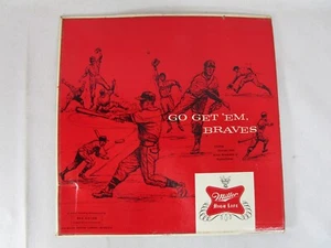 Vintage Miller High Life Beer Milwaukee Braves Go Get 'Em Record Vinyl LP VG++ - Picture 1 of 11