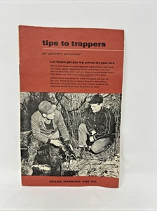 Folleto de colección Sears 1955 Tips to Trappers caza de trampas de piel por Johnny Muskrat - Imagen 1 de 8