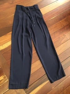 Vince Blue High Rise Wide Leg Pull-On Dress Pants XS - Picture 1 of 8