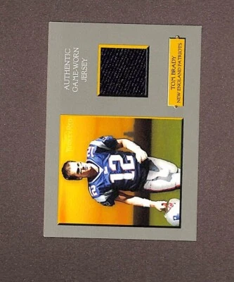 2005 Topps Turkey Red #TRR-TB Tom Brady Game Used GU Jersey Patch - Image 1 of 3