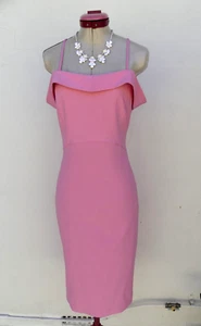 RIVER ISLAND Baby Pink Pencil DRESS Size UK 14 Aus 16 Cocktail Party Wedding - Picture 1 of 6