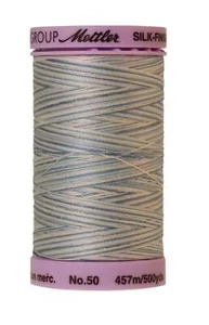 Silk-finish 50wt Variegated Cotton Thread 500yd/457m Tranquil Blue - Picture 1 of 1