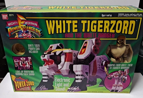 Mighty Morphin Power Rangers White Tigerzord NIB #2271 MMPR MISB Cover