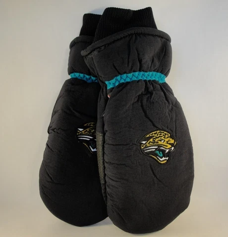 Jacksonville Jaguars NFL Mens Thinsulate Winter Ski Mittens Size S/M Black Cover