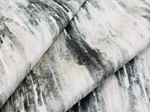 Clarke & Clarke Watercolor Cut Velvet Upholstery Fabric- Umbra / Stone 2.85 yds - Picture 1 of 3