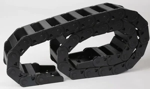 Catena portacavi, catena da traino, catena per cavi 18x50R38 - catene per cavi in plastica - 1 metro - Foto 1 di 3