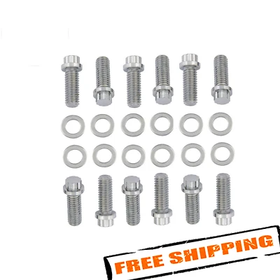 Juego de pernos colector de admisión cromado Mr. Gasket 5003 Foto 1 de 2