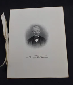 1909 Dinner in Honor of Mr & Mrs Thomas A Edison - Edison Illuminating Companies - Picture 1 of 6