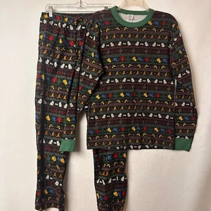 Hanna Andersson Harry Potter Black Holiday Print 2 Piece Pajamas top M bottom S - Picture 1 of 4