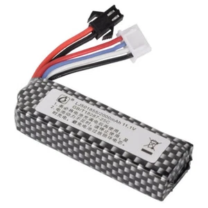 2000mAh 11.1V SM-2P Lipo Battery for WPL RES V-3 ESC 1/16 Crawler Some Water-Gun - Picture 1 of 4