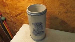 Antique Chief Sleepy Eye & Cat Tails Stoneware Vase - Picture 1 of 4