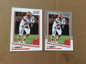 Myles Garrett 2018 Score silver scorecard & base card FREE SHIPPING AVAILABLE - Picture 1 of 1