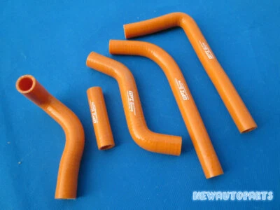 Manguera de radiador de silicona NARANJA para Suzuki RMZ450 RMZ 450 kit 2008-2014 13 12 11  Foto 1 de 4