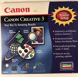 Canon Creative 3 & Printer Setup Windows 95, 98, 3.1 Excellent - Picture 1 of 8