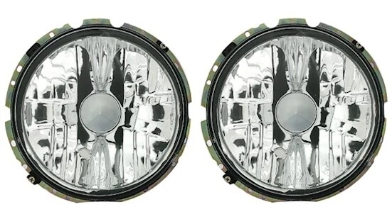 JOM Scheinwerfer Set Klarglas für VW Golf 1 17 155 Caddy Käfer LT T2 H4 Chrom - Bild 1 von 1