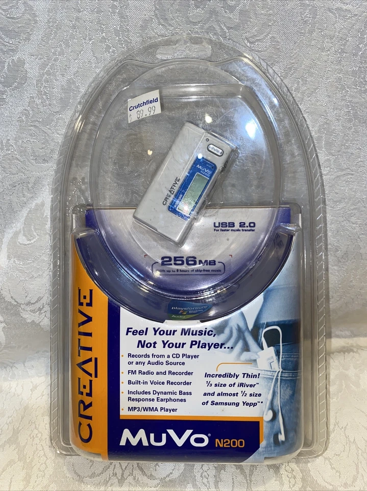 Creative MuVo Micro N200 MP3 Player White Brand New Factory Sealed - Image 1 of 4