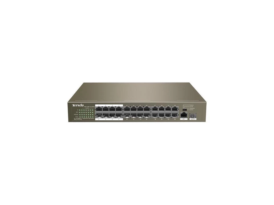Tenda TEF1126P-24-250WV2.0 Unmanaged 24FE+2GE/1SFP Rackmount Switch With 24-Port - Image 1 of 2