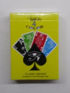  Vision 4 Color large visible letters classic edition playing cards sealed nos - Picture 1 of 4