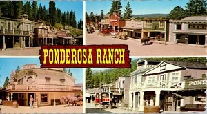 Vintage Postkarte Western Ponderosa Ranch Incline Village ~ NV Filmset TV Show - Bild 1 von 3