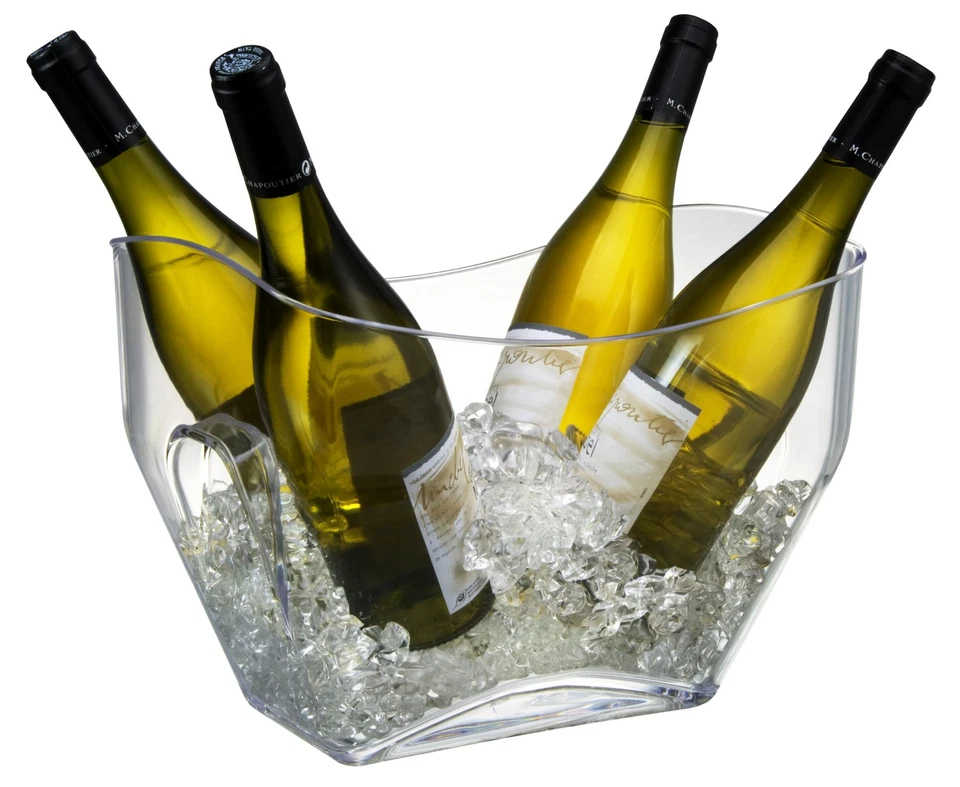 Banheira isolante de bebidas transparente comporta 4 garrafas 875 quartos refrigerador de festa 125x85 I... - Imagem 1 de 3