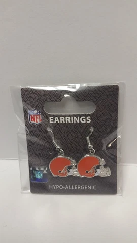 Cleveland Browns NFL Helmet Team J Hook Earrings Cover