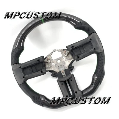 Carbon Fiber Steering Wheel fit For Ford Mustang GT 2010 2011 2012 2013 2014 - Image 1 of 4