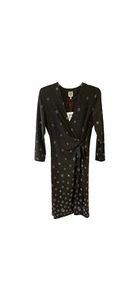 NWT Anne Klein Faux Wrap Dress Blue Small Career Work  - Picture 1 of 4