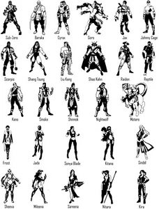 Calcomanía de vinilo Mortal Kombat pegatina ventana de coche bajo cero Liu Kang Motaro Goro Gamer - Imagen 1 de 29