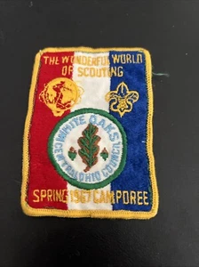 Vintage 1967 BSA White Oaks, Central Ohio Council Spring Camporee Patch  Used - Picture 1 of 7
