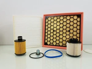 BOSCH VAUXHALL INSIGNIA 2.0 CDTI SERVICE KIT OIL AIR FUEL CABIN FILTER SUMP PLUG - Picture 1 of 1