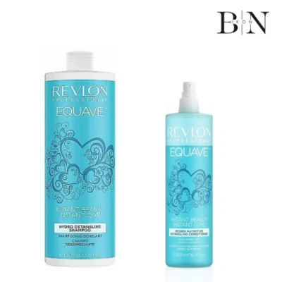 Revlon equave Hydro шампунь 1000 мл & nutrutive detangangling кондиционер 500 мл - Изображение 1 из 4